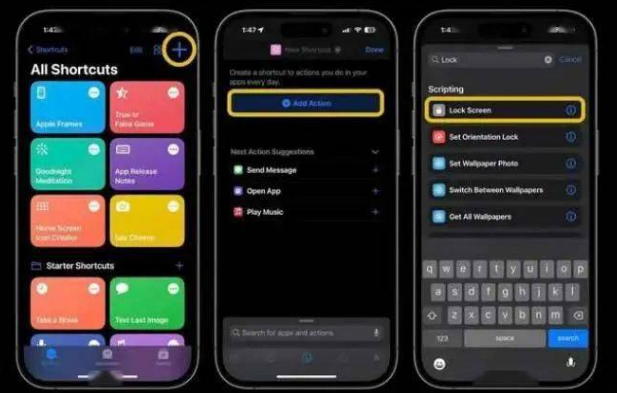 会同苹果14锁屏维修店分享iPhone14升级iOS16.4后如何创建锁屏快捷方式 
